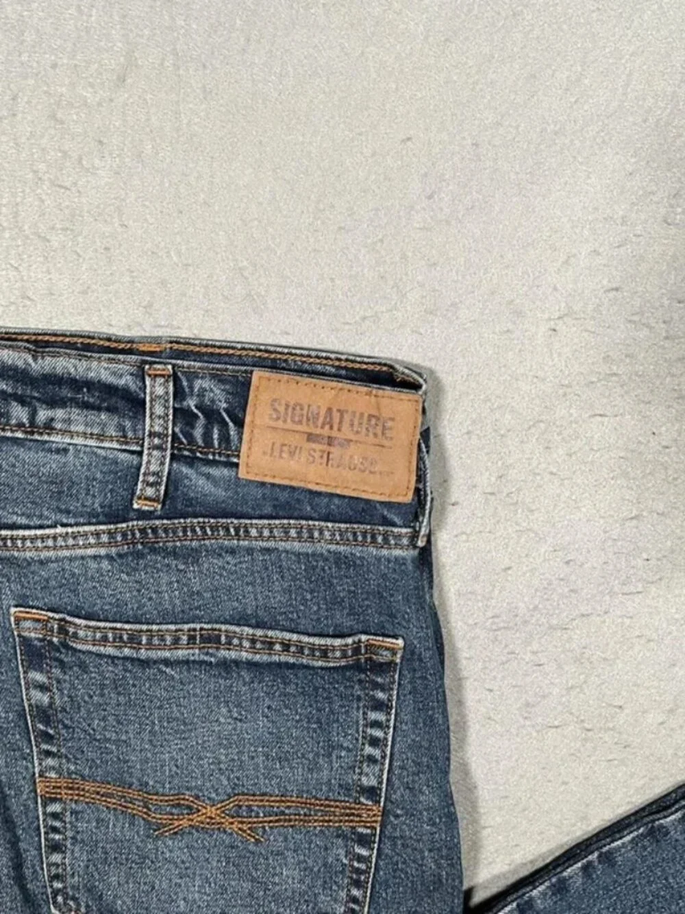 Levi’s Signature Cowboy Blue Classic Denim Jeans Mens W40 I30